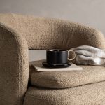 Fauteuil bouclette marron Hardy