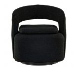 Fauteuil bouclette noir Hardy