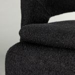 Fauteuil bouclette noir Hardy