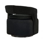 Fauteuil bouclette noir Hardy