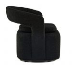 Fauteuil bouclette noir Hardy