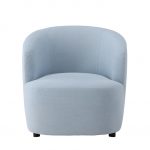 Fauteuil de salon bleu Bora