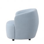 Fauteuil de salon bleu Bora