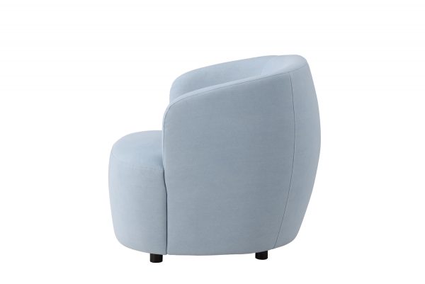 Fauteuil de salon bleu Bora