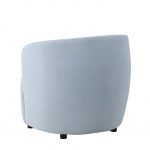 Fauteuil de salon bleu Bora