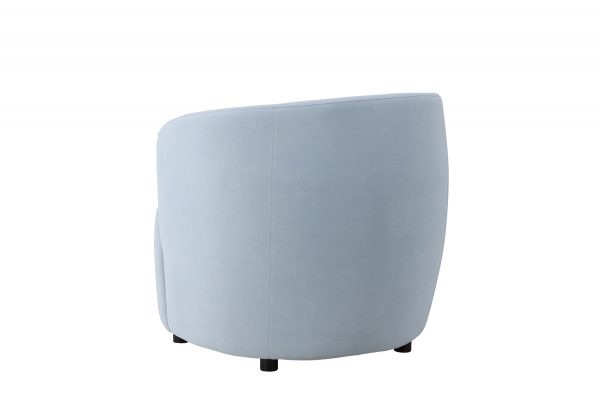 Fauteuil de salon bleu Bora