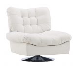fauteuil design blanc cassé florin esprit rotin home (1) Fauteuil design Florin en tissu blanc cassé avec dossier capitonné et assise large dans un salon contemporain