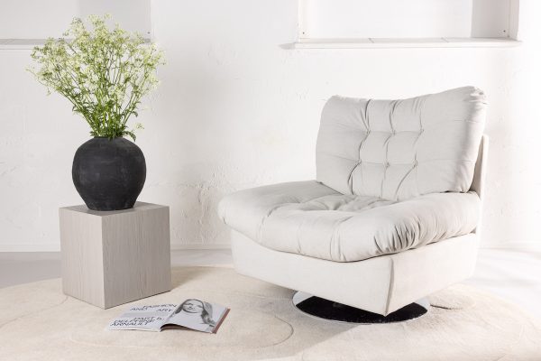 fauteuil design blanc cassé florin esprit rotin home (3) Fauteuil design Florin