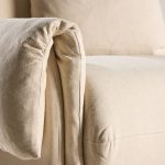 Fauteuil beige Moris