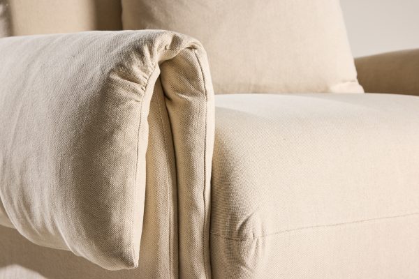 Fauteuil beige Moris