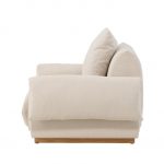 Fauteuil beige Moris