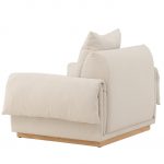 Fauteuil beige Moris