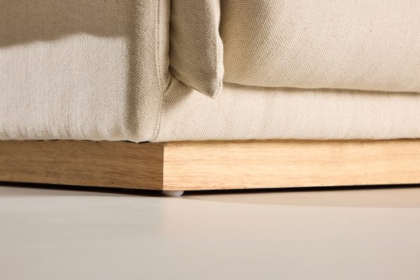 Fauteuil beige Moris