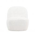 Fauteuil bouclette blanc Maho