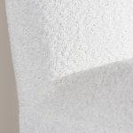 Fauteuil bouclette blanc Maho