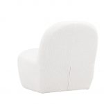 Fauteuil bouclette blanc Maho