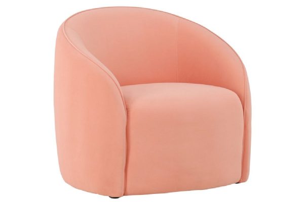 Fauteuil pêche Neri design arrondi avec assise confortable et revêtement en tissu polyester