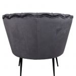 fauteuil en velours forme coquillage esprit rotin home (11) Fauteuil en velours Cappel