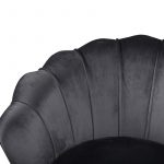fauteuil en velours forme coquillage esprit rotin home (12) Fauteuil en velours Cappel