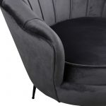 fauteuil en velours forme coquillage esprit rotin home (13) Fauteuil en velours Cappel
