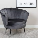 fauteuil en velours forme coquillage esprit rotin home (2) Fauteuil en velours Cappel