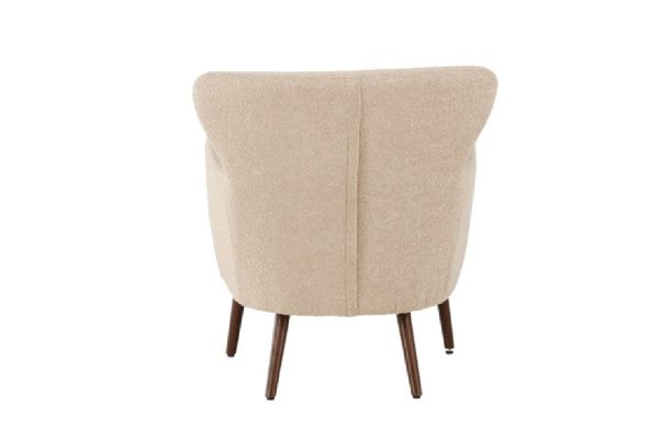 fauteuil lias tissu bouclette a dossier haut (11) Fauteuil design Lias à dossier haut