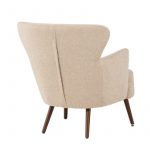 fauteuil lias tissu bouclette a dossier haut (12) Fauteuil design Lias à dossier haut