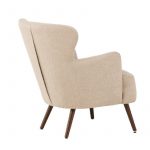 fauteuil lias tissu bouclette a dossier haut (14) Fauteuil design Lias à dossier haut