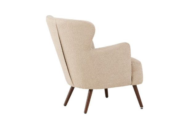 fauteuil lias tissu bouclette a dossier haut (14) Fauteuil design Lias à dossier haut