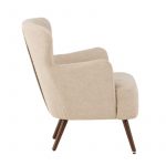 fauteuil lias tissu bouclette a dossier haut (15) Fauteuil design Lias à dossier haut