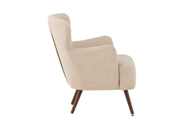 fauteuil lias tissu bouclette a dossier haut (15) Fauteuil design Lias à dossier haut