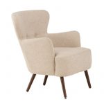fauteuil lias tissu bouclette a dossier haut (16) Fauteuil design Lias à dossier haut