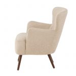 fauteuil lias tissu bouclette a dossier haut (6) Fauteuil design Lias à dossier haut