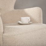 fauteuil lias tissu bouclette a dossier haut (7) Fauteuil design Lias à dossier haut