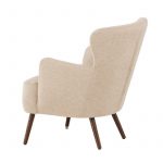 fauteuil lias tissu bouclette a dossier haut (8) Fauteuil design Lias à dossier haut