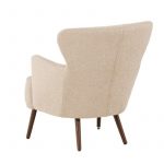 fauteuil lias tissu bouclette a dossier haut (9) Fauteuil design Lias à dossier haut