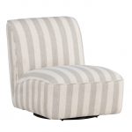 Fauteuil lounge beige Meki