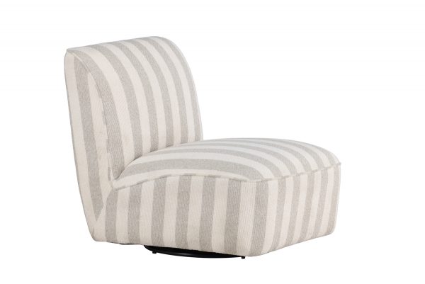 Fauteuil lounge beige Meki