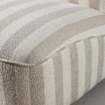 Fauteuil lounge beige Meki