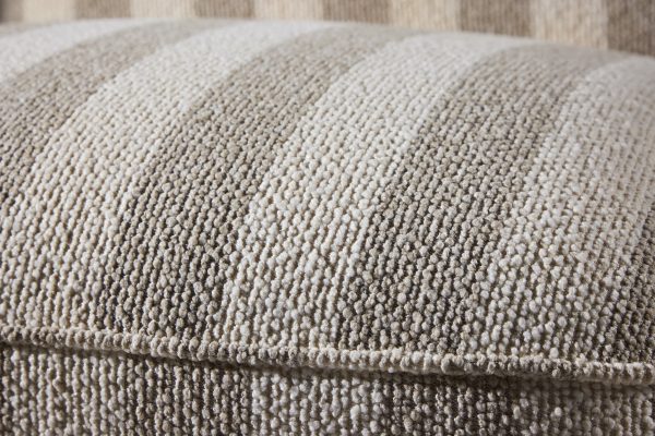 Fauteuil lounge beige Meki