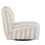 Fauteuil lounge beige Meki