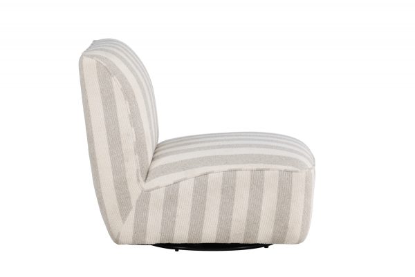 Fauteuil lounge beige Meki