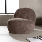 Fauteuil marron Omer