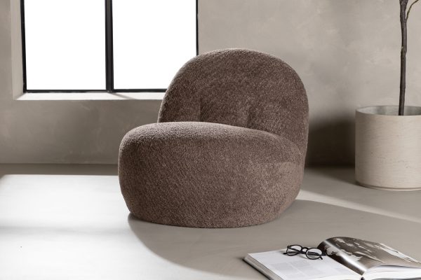 Fauteuil marron Omer