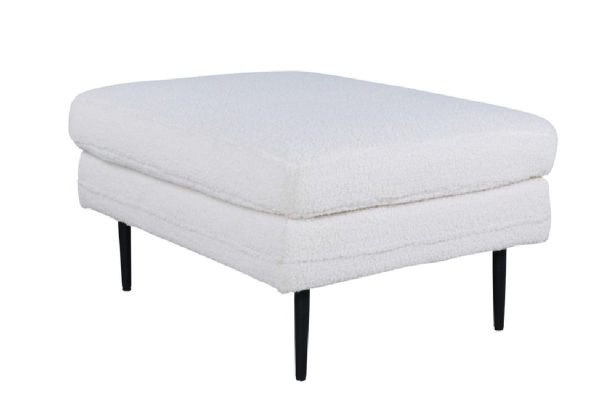 Pouf blanc teddy Bosco