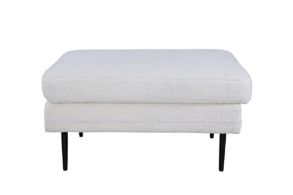 Pouf blanc teddy Bosco