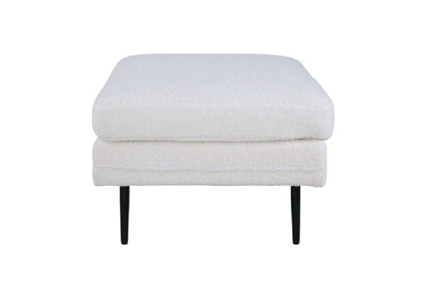 Pouf blanc teddy Bosco