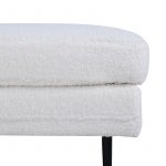 Pouf blanc teddy Bosco