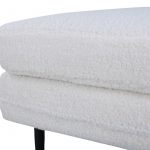 Pouf blanc teddy Bosco