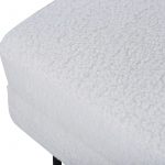 Pouf blanc teddy Bosco
